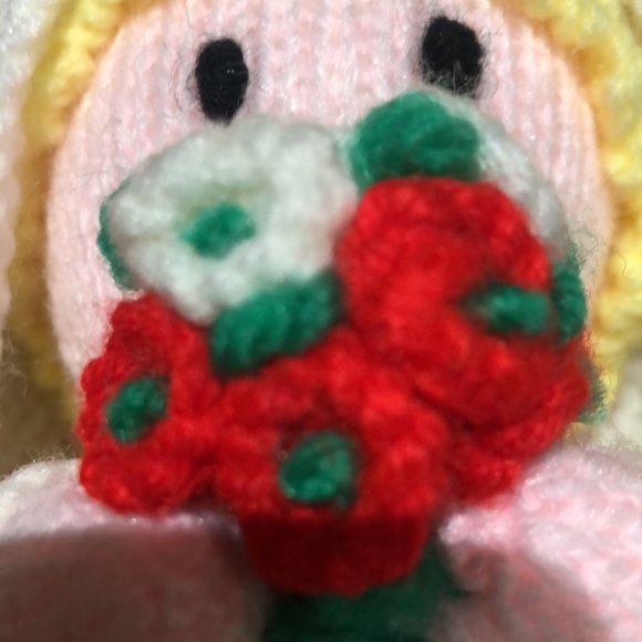 🐇 - bunny sale Unique cake topper - Wedding boy and girl hand knitted - Picture 3 of 4